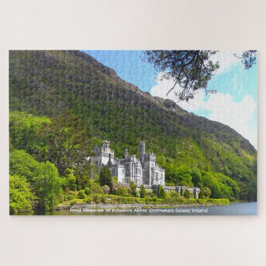 Kylemore Abbey Connemara Galway Ierland. Jigzaag P Legpuzzel (Horizontaal)