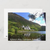 Kylemore Abbey, Connemara scenery Co. Galway Briefkaart (Voorkant / Achterkant)