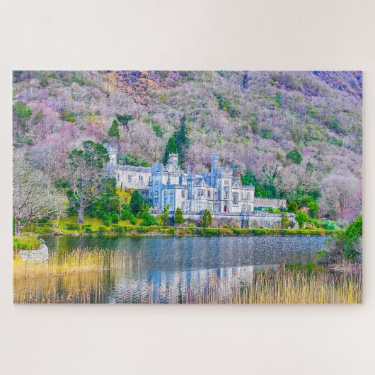 Kylemore Abbey Ierland. Jigzaag Puzzle Legpuzzel (Horizontaal)