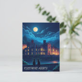 Kylemore Abbey Ierland katten bij nacht Briefkaart (Staand voorkant)