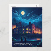 Kylemore Abbey Ierland katten bij nacht Briefkaart (Voorkant / Achterkant)