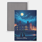 Kylemore Abbey Ierland katten bij nacht Magneet (Voorkant / Achterkant)