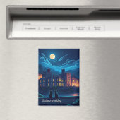 Kylemore Abbey Ierland katten bij nacht Magneet (Insitu (Vaatwasser))