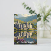 Kylemore Abbey Ierland Reizen Briefkaart (Staand voorkant)