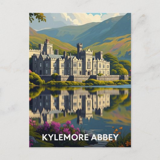 Kylemore Abbey Ierland Reizen Briefkaart (Voorkant)