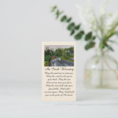 Kylemore Abbey Ierse zegen in de Groenen Siennas Visitekaartje (Staand voorkant)