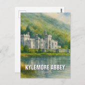 Kylemore Abbey Ireland Waterverf Briefkaart (Voorkant / Achterkant)
