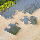 Kylemore Abdij Connemara Galway Ierland. Jigsaw Pu Legpuzzel (Zijkant)