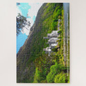 Kylemore Abdij Connemara Galway Ierland. Legpuzzel (Verticaal)