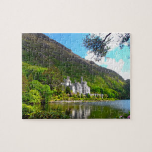Kylemore Abdij Connemara Galway Ierland. Legpuzzel