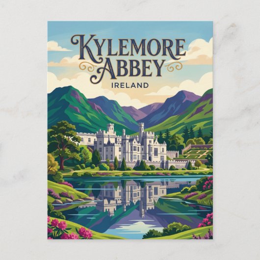 Kylemore-abdij Ierland Briefkaart (Voorkant)