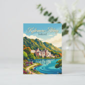 Kylemore Abdij Ierland Briefkaart (Staand voorkant)