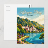 Kylemore Abdij Ierland Briefkaart (Voorkant / Achterkant)