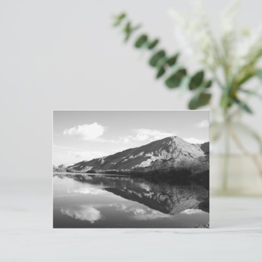Kylemore Lake B&W Briefkaart (Staand voorkant)