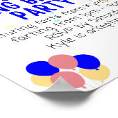 Kyle's verjaardag poster (Hoek)