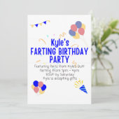 Kyles Verjaardagsfeest met Scheten Kaart (Staand voorkant)