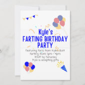 Kyles Vierende Verjaardagsfeestje Kaart (Voorkant)