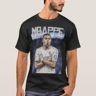 Kylian Mbappe Artistieke Krabbelportret T-shirt