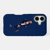 Kylian Mbappé - PSG iPhone 16 Hoesje (Achterkant horizontaal)