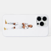 Kylian Mbappe - Real Madrid iPhone Hoesje (Achterkant horizontaal)