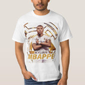 Kylian Mbappe Real Madrid Speler T-shirt (Voorkant)