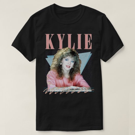 Kylie 80s Retro Fan Design T-shirt (Design voorkant)