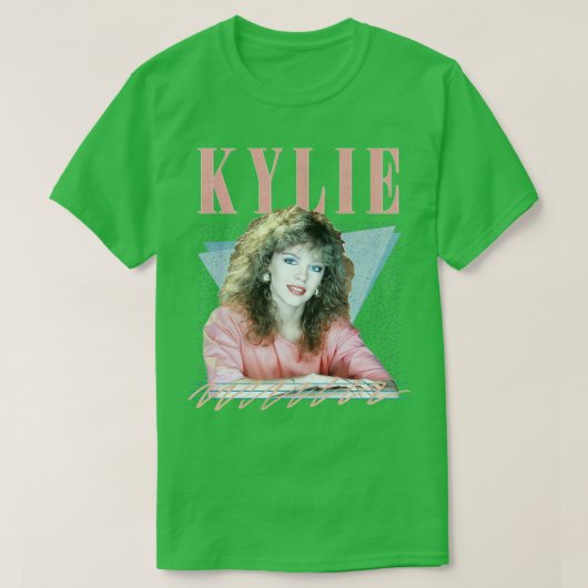 Kylie 80s Retro Fan Design T-shirt (Design voorkant)