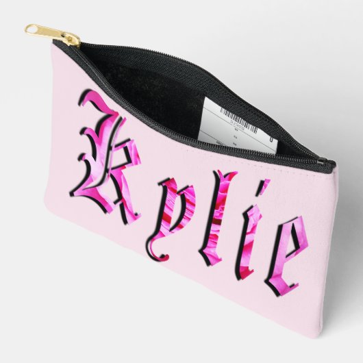 "Kylie" Bloem Roze Kylie Naam, Etui (Open)