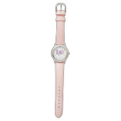 "Kylie" Bloem Roze Kylie Naam, Horloge (Vlak)
