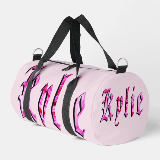 "Kylie" Bloem Roze Kylie Naam, Plunjezak (Linkerhoek)