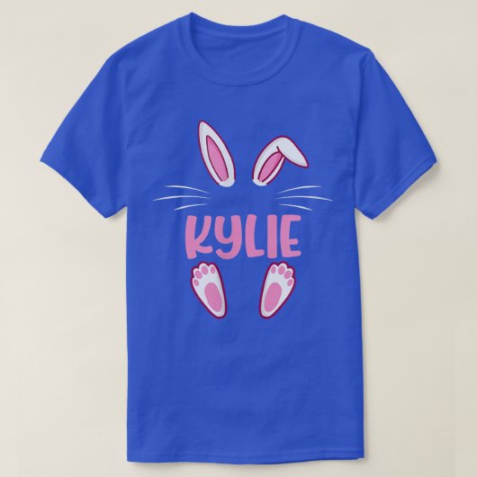 KYLIE Easter Bunny Funny Novelty Womens Custom Nam T-shirt (Design voorkant)