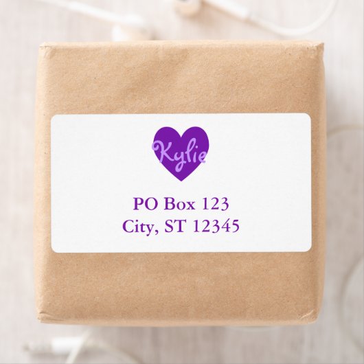 Kylie in Paars Etiket (Insitu)