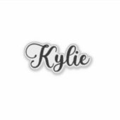 Kylie Naam - Handgeschreven kalligrafie Sticker (Voorkant)
