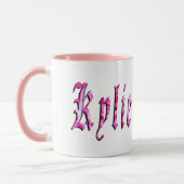 Kylie, Naam, Logo Ringer Combo Koffiemok. Mok (Links)