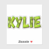 Kylie Name Kiwi Design Aufkleber Sticker (Vel)