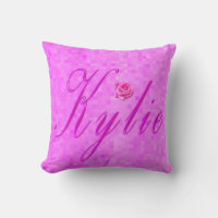 Kylie Name Logo op Roze