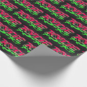 Kylie Vorname Name Graffiti red green Cadeaupapier (Hoek)