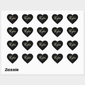 Kylie white gold Handwriting Aufkleber Herz Hart Sticker (Vel)