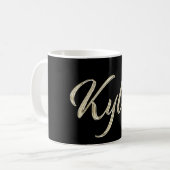 Kylie white gold Handwriting Tasse Kaffeetasse Koffiemok (Voorkant links)