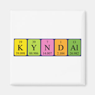 Kyndal periodiek table name magnet