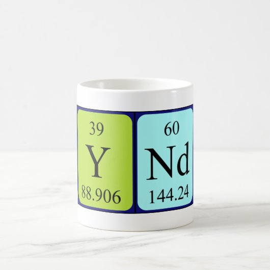 Kyndal periodieke lijstnaam mok (Center)