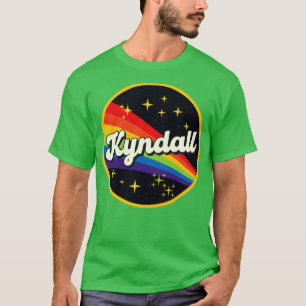 Kyndall regenboog in ruimte stijl t-shirt