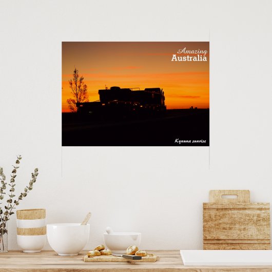Kynuna sunrise poster (Keuken)