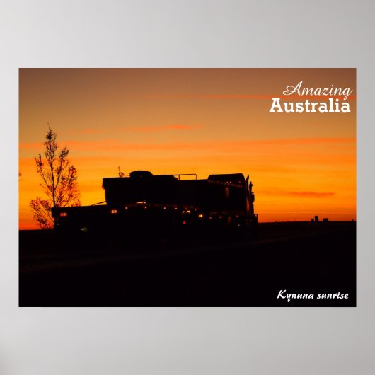 Kynuna sunrise poster (Voorkant)