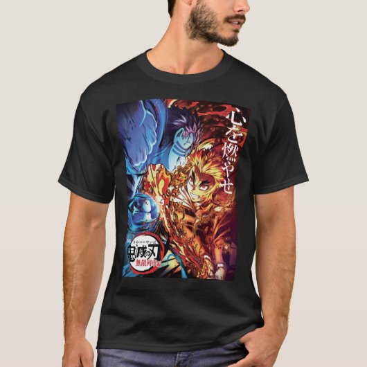 Kyojuro rengoku vs Akaza Classic T-Shirt (Voorkant)