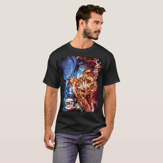Kyojuro rengoku vs Akaza Classic T-Shirt (Voorkant volledig)
