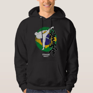 Kyokushin Brazilië Karate Braziliaanse vlag Kyokus Hoodie