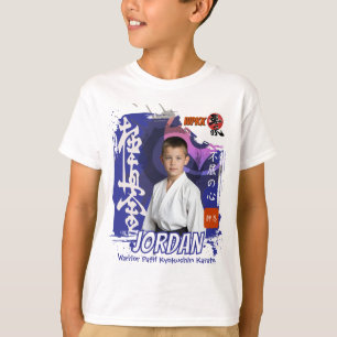 Kyokushin Dojo Foto Student Blauwe Band Team T-shirt