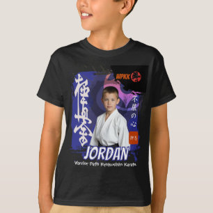 Kyokushin Dojo Foto Student Blauwe Band Team T-shirt