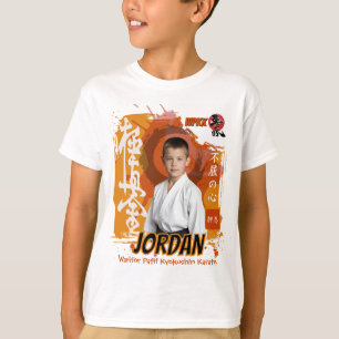 Kyokushin Dojo Foto Student Oranje Band Team T-shirt
